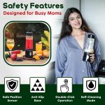 InstaCuppa Portable Blender for Smoothies and Juices, Mixer Juicer that Crushes Ice, Electric Shaker USB Rechargeable Battery with 4000 mAh 230 Watts Motor, 500 ML Juice Maker for Busy Moms - Image 7