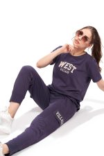 WEET Women's Printed Track Suit T-Shirt Trackpant Co-Ord Set 3415 - Image 5