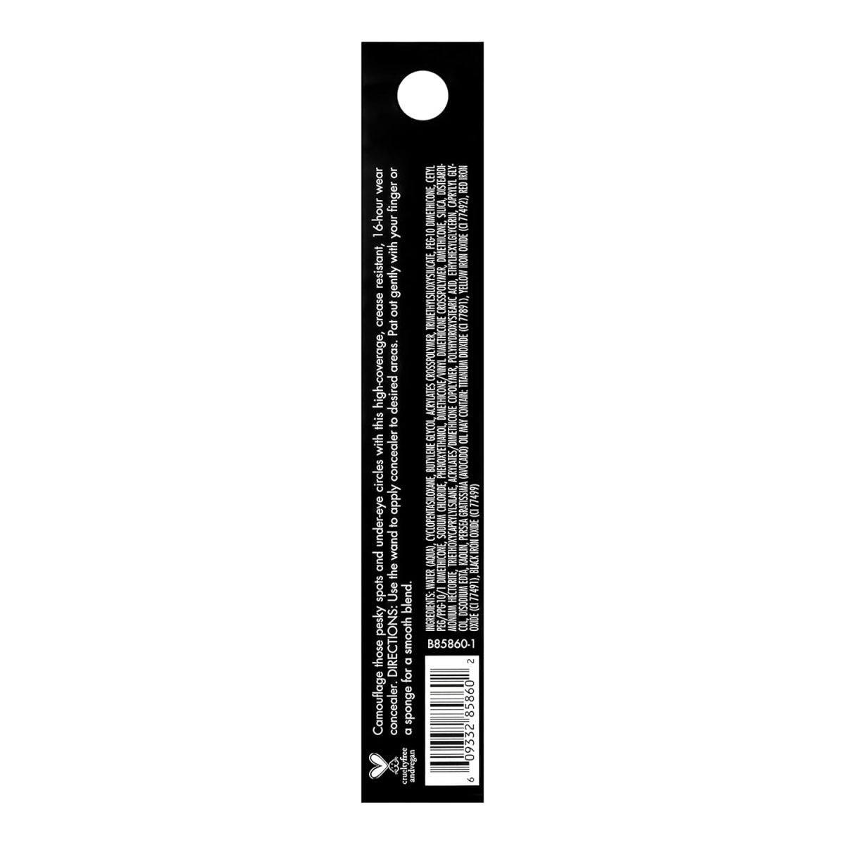 e.l.f. 16HR Camo Concealer, Full Coverage, Highly Pigmented Concealer Liquid With Matte Finish, Crease-Proof, Vegan & Cruelty-Free, Light Ivory, 0.203 Fl Oz - Image 4