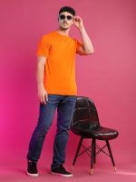 ENCIGER® Men's Regular Fit Plain T-Shirt | Soft Cotton Crew Neck Casual T-Shirt for Men | Half Sleeve Solid Tee - Image 5