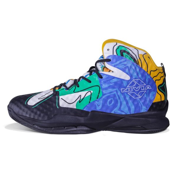 Nivia Street Art Basketball Shoe for Men, Breathable Mesh & TPU Upper, Phylon, Rubber & TPU Shank Sole