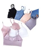 DKOALE Women Bra - Girls Bra Cotton Padded Bra Sports Bra (Full Coverage, Removable Padded) Free Size (Pack of 2), Size (28-30-32)