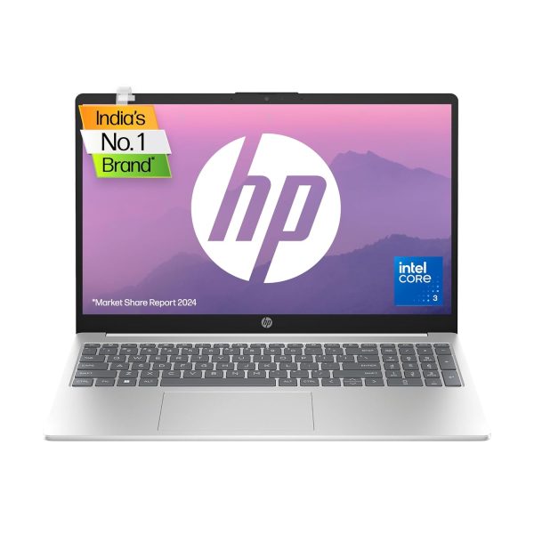 HP Laptop 15, Intel® Core™ 3 100U,15.6-inch(39.6 cm),FHD,Anti-Glare,8GB DDR4,512GB SSD,Dual Speakers,Windows 11,Natural Silver,1.65 kg,s15-fd1095TU