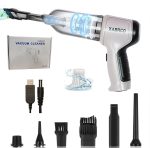XABRCO Car Vacuum Cleaner 6 in 1 Portable Handheld Air Blower for Cleaning Dust 120W High-Power Vacuum Cleaner for Home Use Wet and Dry (Gray) || Best Car Accessories 2025 ||