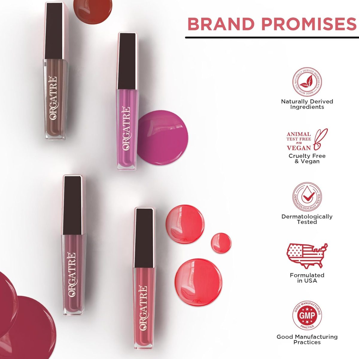 Orgatre Moodbliss Lip Gloss | Instant Shine & Glossy Finish | Hydrating Lip Gloss for Girls & Women | Perfect for Everyday & Party Look | 2.5ml (Subtle Pink, 2.5 ML) - Image 3