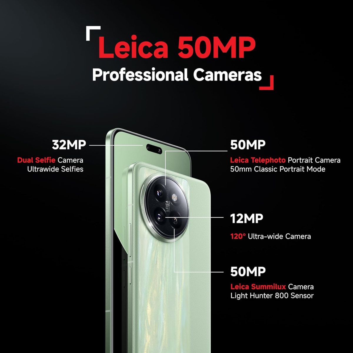 Xiaomi 14 CIVI (Matcha Green, 8GB RAM, 256GB Storage) - Image 3