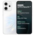 OPPO Reno14 5G (Pearl White, 12GB RAM, 256GB Storage)
