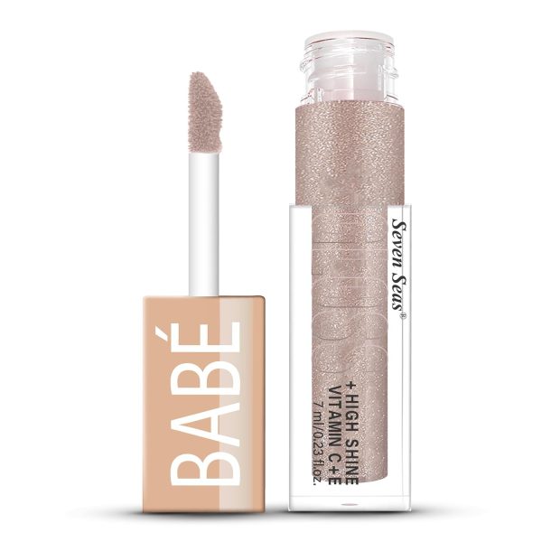 Seven Seas Babe Glittery Lip Gloss With High Shine Lip Color For Glossy Look |Lightweight Non Sticky Lip shiner For Moisturizing Lips (Penny_7ml)