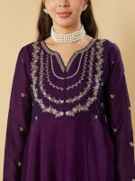 MOKOSH Women's Silk Embroidered Anarkali Set (444) - Image 5