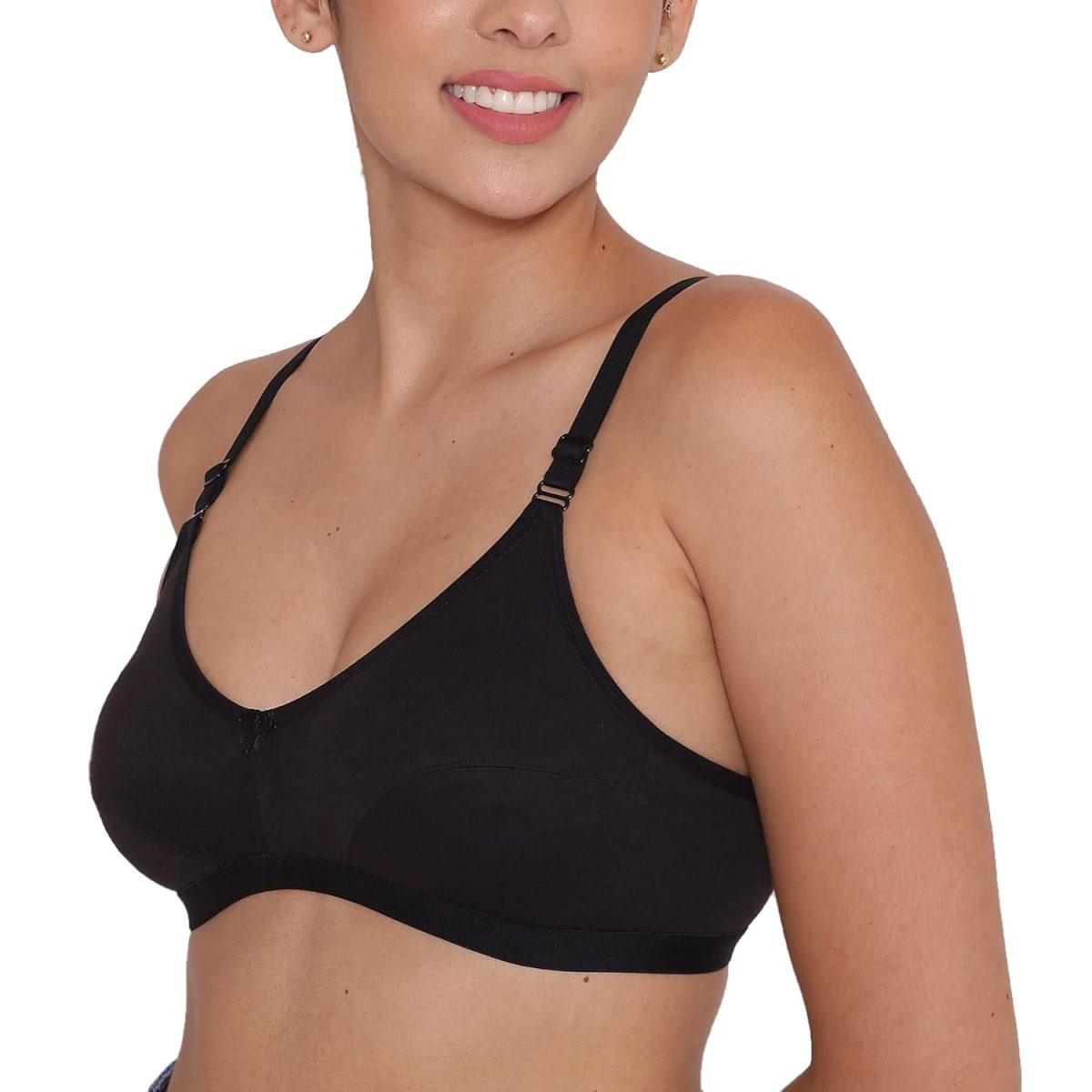 INKURV Everyday Bra for Women's and Girls | Non Padded | Non Wired | Full Coverage Bra in Rich Cotton Fabric - Paris | Combo of 2 | - Image 6