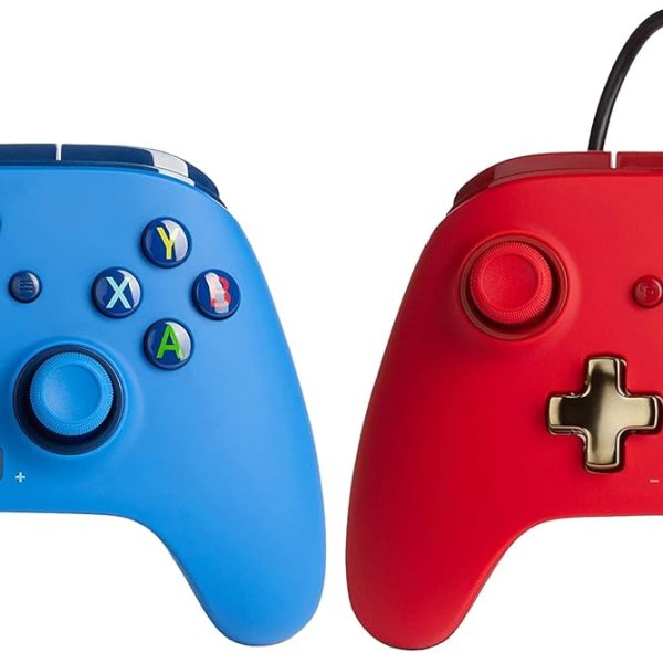 PowerA Enhanced Wired Gaming Controller Enhanced Wired Gaming Controller for Gaming Console Desktop, Red