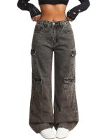 GRECIILOOKS Women's Regular Fit High Rise Jeans | Pant | Baggy Jeans High Waist | Bell Bottom Jeans