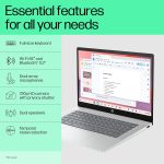 HP Chromebook 14, Chrome OS, Intel Processor N100, Chromeos, 14-Inch (35.6 Cm),Hd, 4Gb LpDDR5,64GB Emmc, Intel UHD Graphics, 720P HD Camera W/Privacy Shutter, Thin & Light (Silver, 1.45 Kg), Nf0014Tu - Image 4
