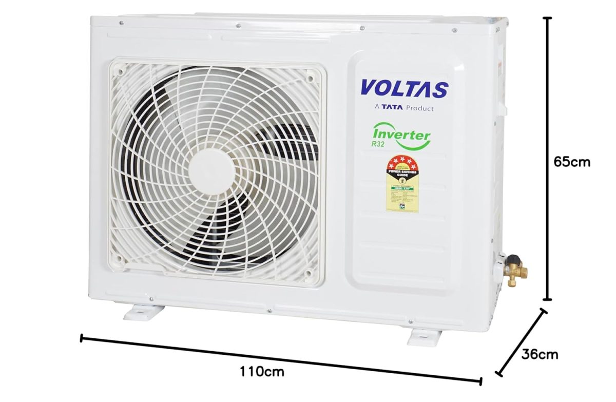 Voltas 2 Ton 5 Star, Inverter Split AC(Copper,4-in-1 Adjustable Mode, Anti-dust Filter, 2023 Model, 245V Vectra Pluto, White) - Image 8