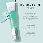 Justgold Hydra Lock Primer with Hyaluronic Acid, Niacinamide and Aloe Water, Gel-Based & Hydrating Face Primer, Skin & Brightens, Grips Makeup Primer - Image 2