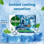 Dettol Icy Cool Bathing Soap Bar With 3x intense cooling (750gm), 150gm - Pack of 5 - Image 4