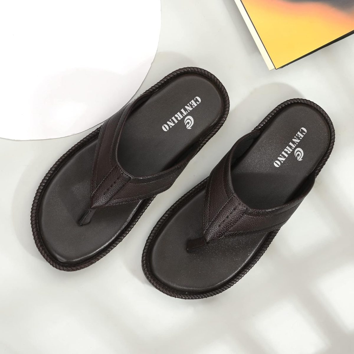 Centrino Men's Flip-Flop Slippers | Luxurious Comfort Every Step | Slip-On Ease, Minimalist Design | Perfect for Beach Days, Poolside Lounging, and Casual Wear (8202) - Image 2