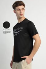 Reebok Men's Solid Regular Fit T-Shirt - Image 2
