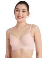 Amazon Brand - Symbol Women's Cotton Stretch Padded Wire Free Medium Coverage T-Shirt Bra (Pack of One)