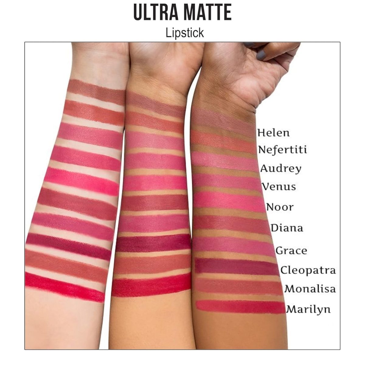 Nykaa Ultra Matte Lipstick, Matte Finish - Monalisa-09 - Image 6