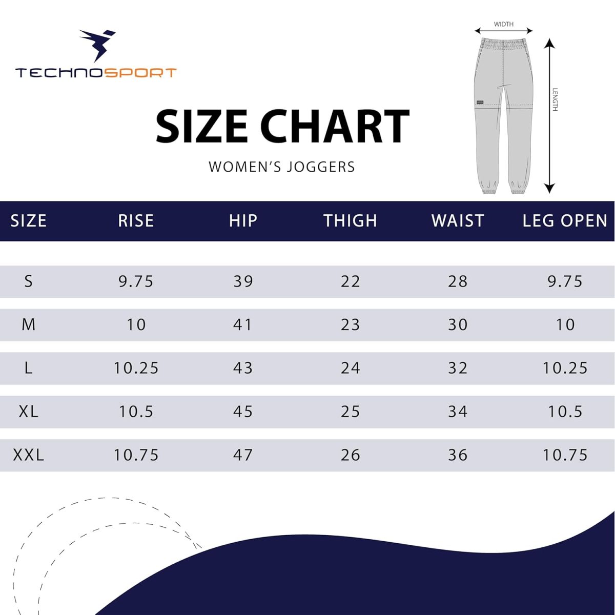 TECHNOSPORT Women's Regular Fit Mid Rise Jogger for Gym, Workout & Sports - Image 7