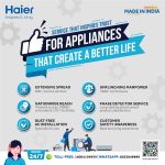 Haier 345 L 3 Star Double Door Frost Free Refrigerator Appliance, Triple Inverter & Dual Fan Technology (HRF-3654PBG-E, Bloom Glass,Glass Door, Convertible, 2022 Model) - Image 7