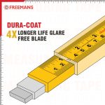 FREEMANS TUFF 5m:25mm Steel Inchi Measuring Tape - 5m with a Non Slip Rubber Covered ABS case || Double Side Printing || Click Action Front Lock and Belt Clip - Image 2