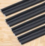 GLUN® Door Bottom Sealing Guard for Home, Office, Hotel Reduce Noise, Insects, Wind Dust Weather from Outside Black in Color Pack of 4