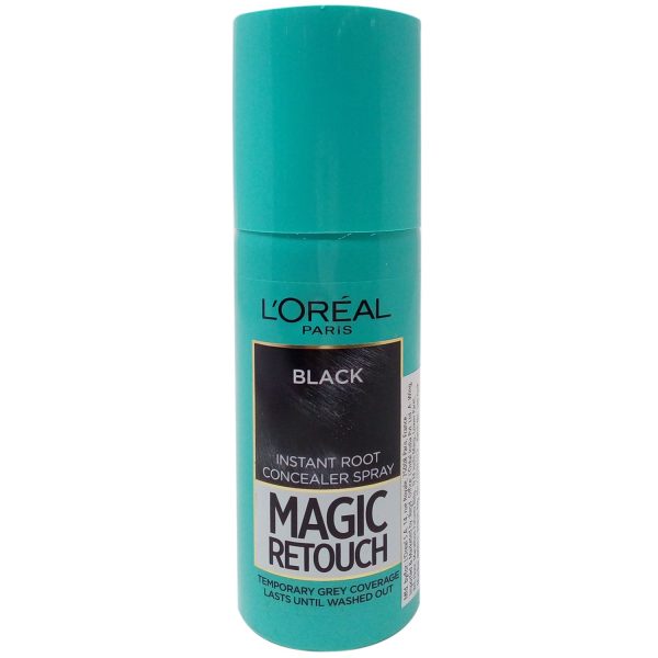 L'Oreal Paris Magic Retouch Instant Root Concealer Spray - Black, 75ml Bottle
