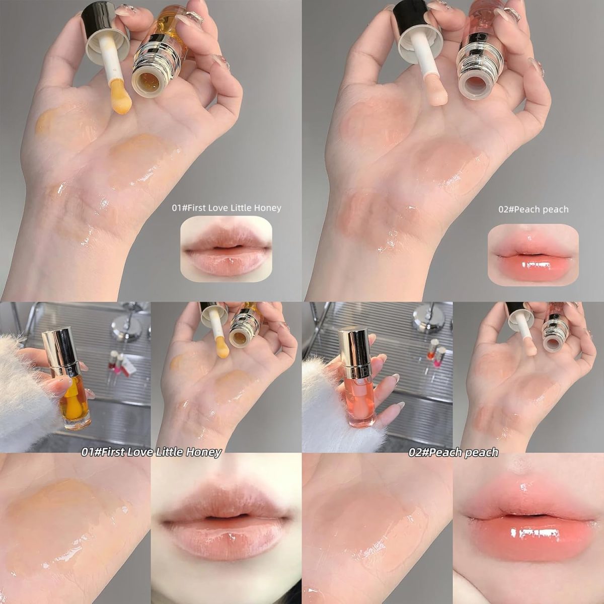 Moisturizing Lip Oil by Gege Bear – Lightweight and Glossy, Perfect for Pigmented Lips, Available in Multiple Shades for Women and Girls, Provides Long-Lasting Hydration and Comfort (03# Cherry Crush – A vibrant red, Pack of 1) - Image 3