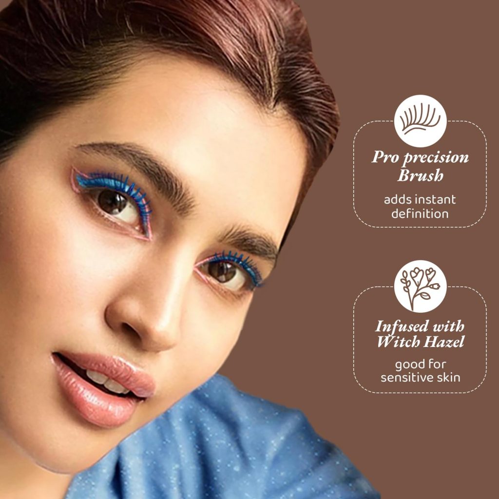 Elitty Pop Colored Lush Lashes Mascara - No Cap (Blue), Waterproof, Smudge proof, Curling and lengthening, Infused with Witch Hazel and Almond Oil, Vegan & Cruelty Free -5 ML Each
