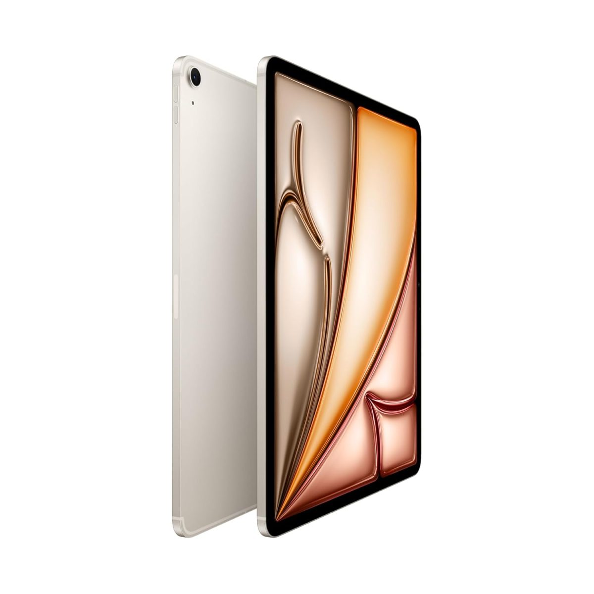 Apple iPad Air 13″ with M3 chip: Built for Apple Intelligence, Liquid Retina Display, 128GB, 12MP Front/Back Camera, Wi-Fi 6E + 5G Cellular, Touch ID, All-Day Battery Life — Starlight - Image 2