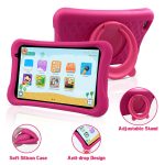 PRITOM Android 10 Go, 8 inch Kids Tablet, Parental Control, Wi-Fi, Quad Core Processor, 2GB RAM, 32GB ROM, HD IPS Screen, 2.0 Front + 8.0 MP Rear Camera, with Kids-Tablet Case(Pink) - Image 2