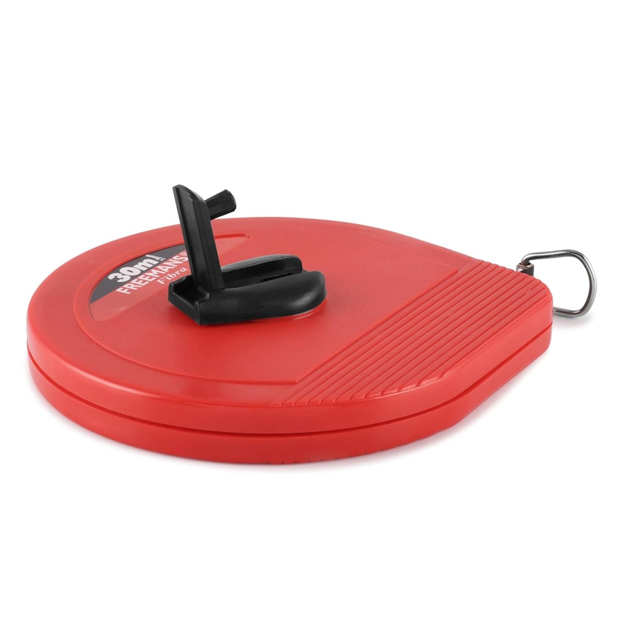 FREEMANS 30m:13 mm Fibra Fibreglass Measuring Tape - 30m/100ft With Unbreakable ABS Case || Durable Winding Mechanism Handle and Steel End Hook || Red Color - Image 3
