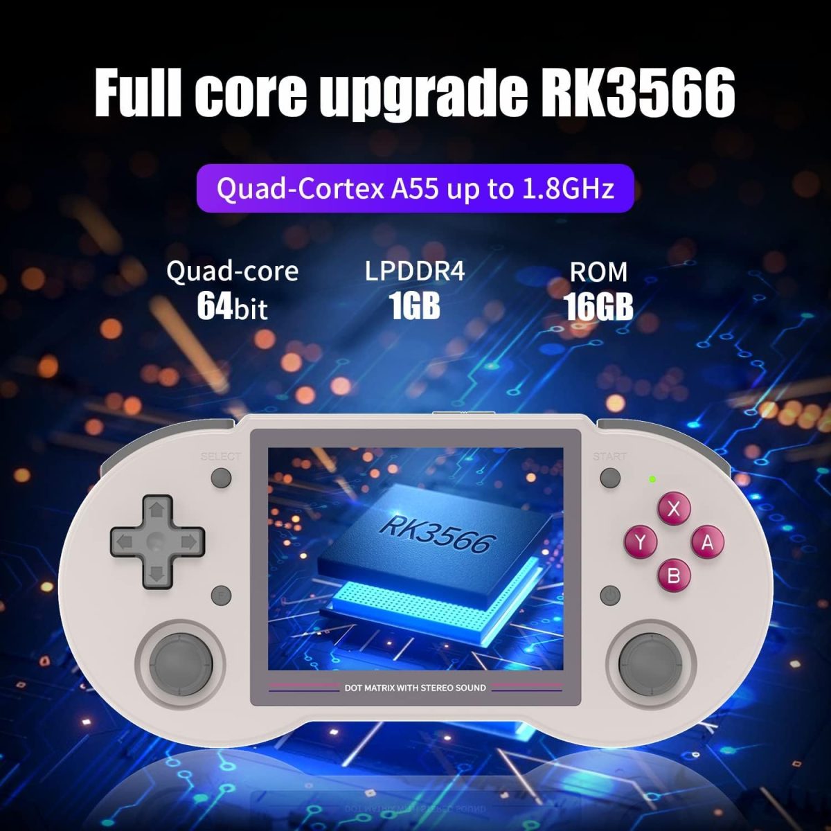 New World RG353PS Retro Handheld Game Console , Single Linux System 3.5 Inch IPS Screen 128G TF Card + P S P Games - Image 3