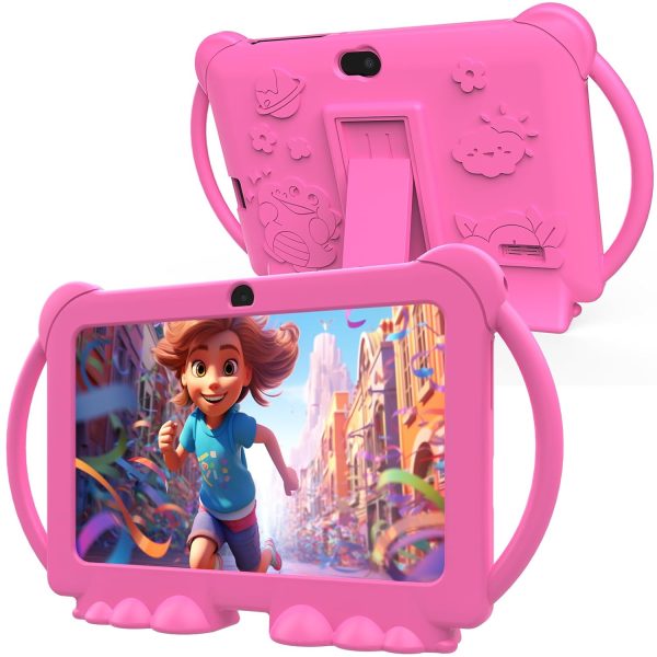 PEICHENG Kids Tablets, Android 12 Tablet for Kids, 4GB RAM, 32GB ROM, Toddler Tablet, 7 Inch IPS Screen, Child Lock, 2+5MP Dual Camera, Shockproof Case for Education, Games