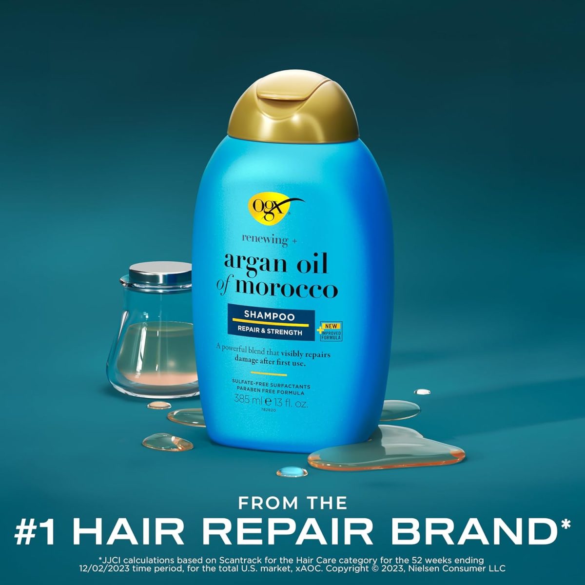 OGX Moroccan Argan Oil Shampoo - 385 Ml - Image 3