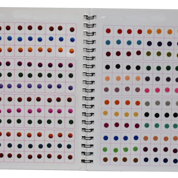 Multicolor Book Mini Small Size Kumkum bindi book Forehead Sticker Tikli Multi Bindi Booklet for Girls 948 Multi Bindi Book