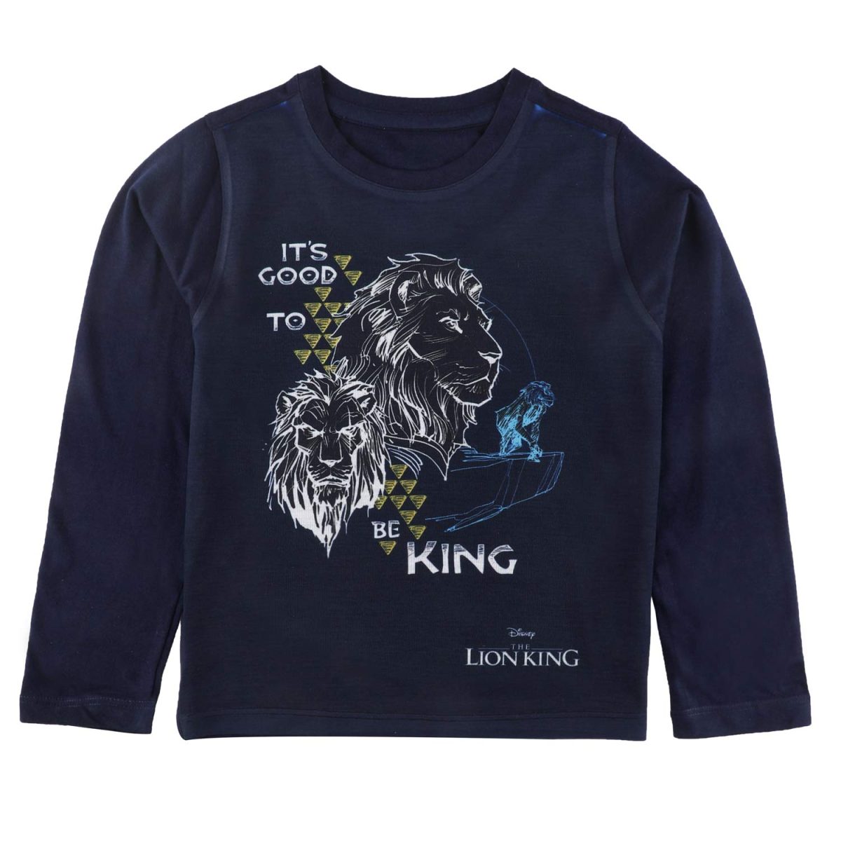 Lion King by Wear Your Mind Boy's Solid Regular Fit Long Sleeve Top