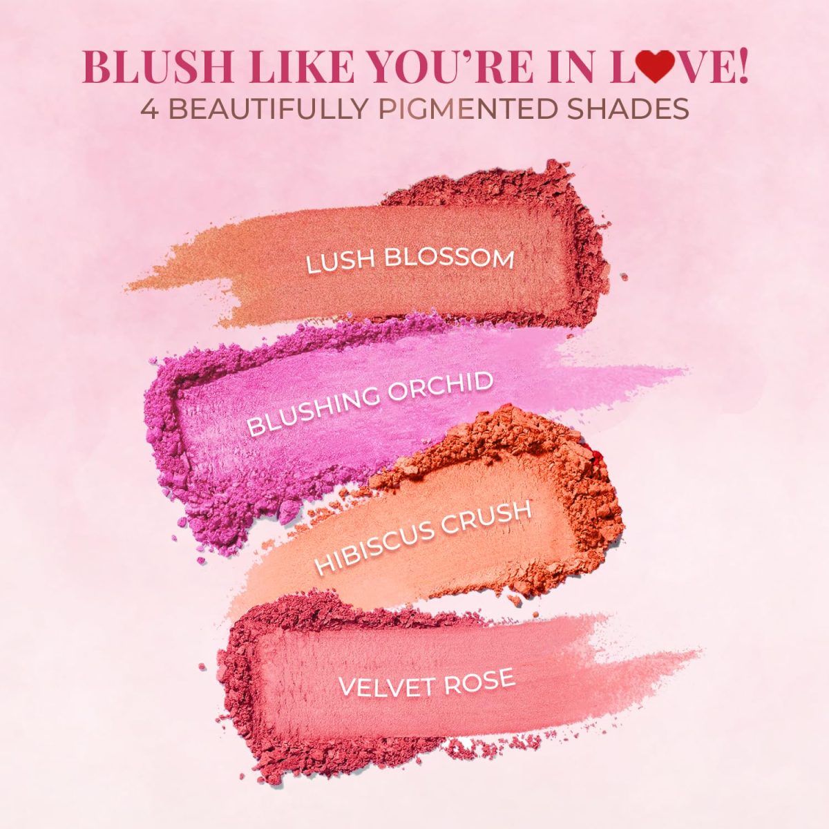 Just Herbs Nourishing Powder Blush Infused with Beetroot & Gotukola Highly Pigmented, Buildable Suitable for All Skin Tones - 3.5 g - Image 3