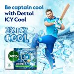 Dettol Icy Cool Bathing Soap Bar With 3x intense cooling (750gm), 150gm - Pack of 5 - Image 3
