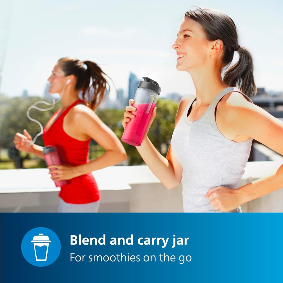 Philips HR2603/90 Mini Blender Mixer Grinder | Smoothie Maker | 350W Power | 3-Jar Capacity | With Variable Speed Control | Perfect for Smoothies, Mixing & More - Image 6