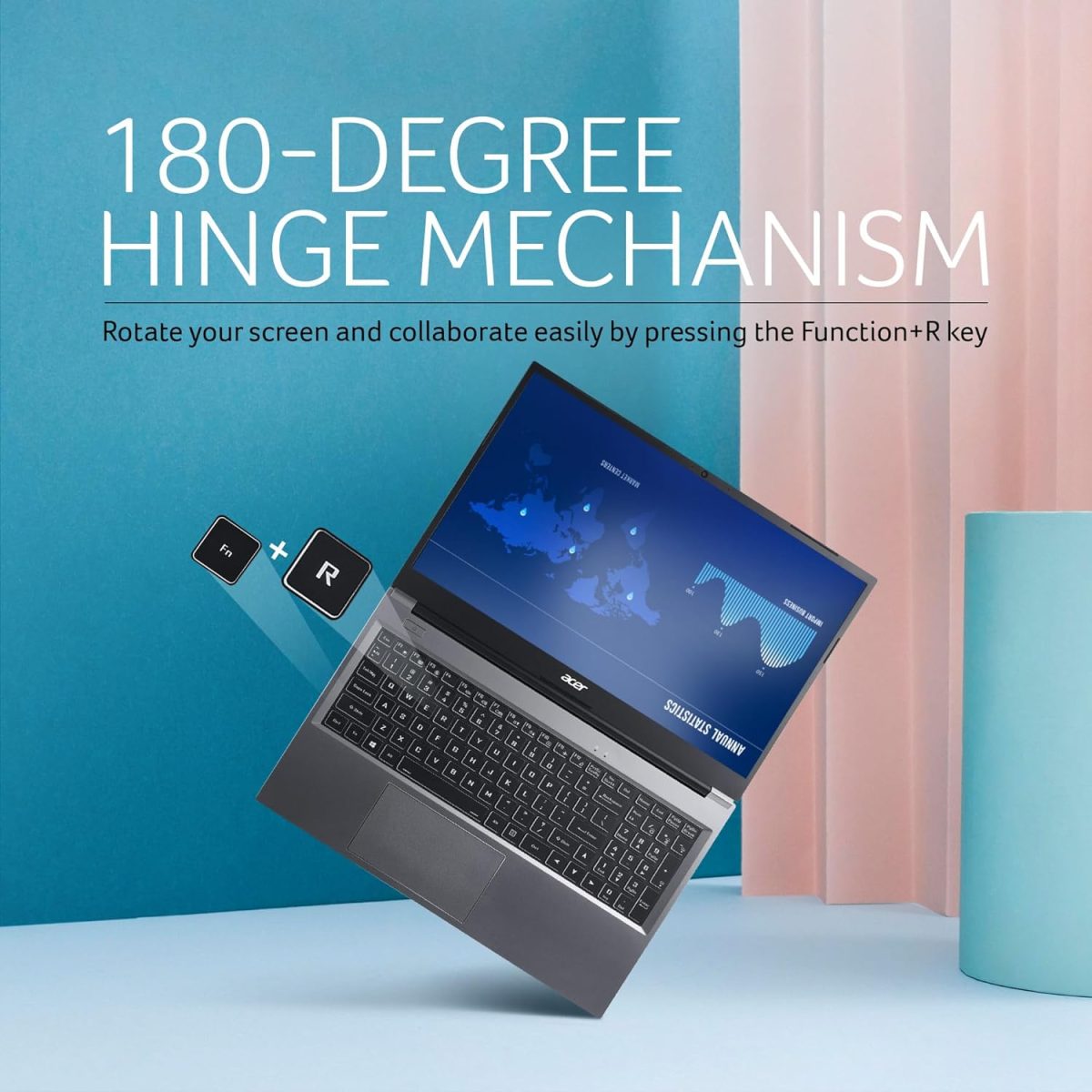 Acer Aspire Lite 12th Gen Intel Core i5-1235U Thin and Light Laptop (Windows 11 Home/8GB RAM/512GB SSD/Intel Iris Xe Graphics) AL15-52, 39.62cm (15.6") Full HD Display, Metal Body, Steel Gray, 1.6 KG - Image 5