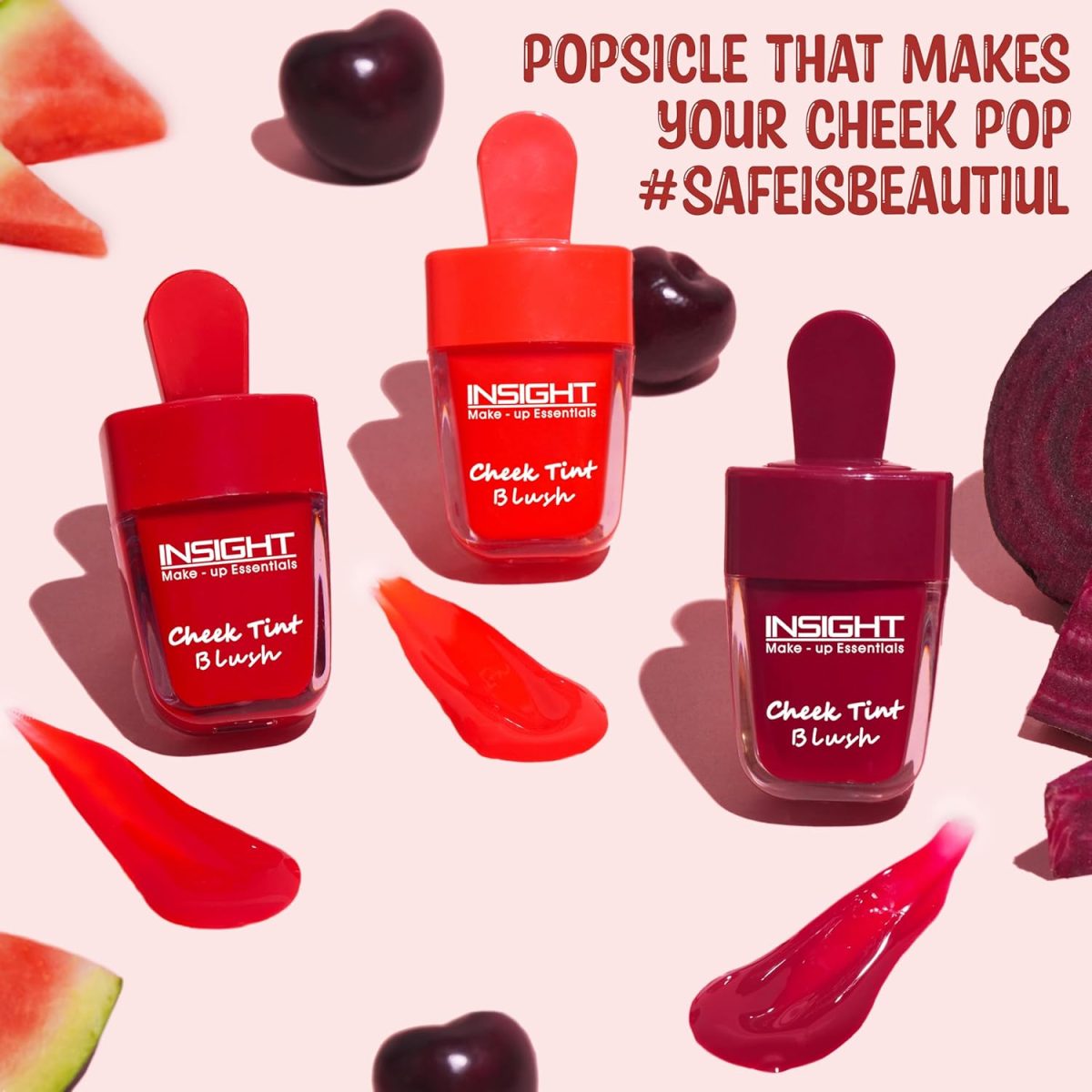 Insight Cosmetics Cherry Cheek Tint Blush, with Goodness of Avacado Oil | Highly Pigmented| Long Lasting| Hydrating Tint, 7gm - Image 3