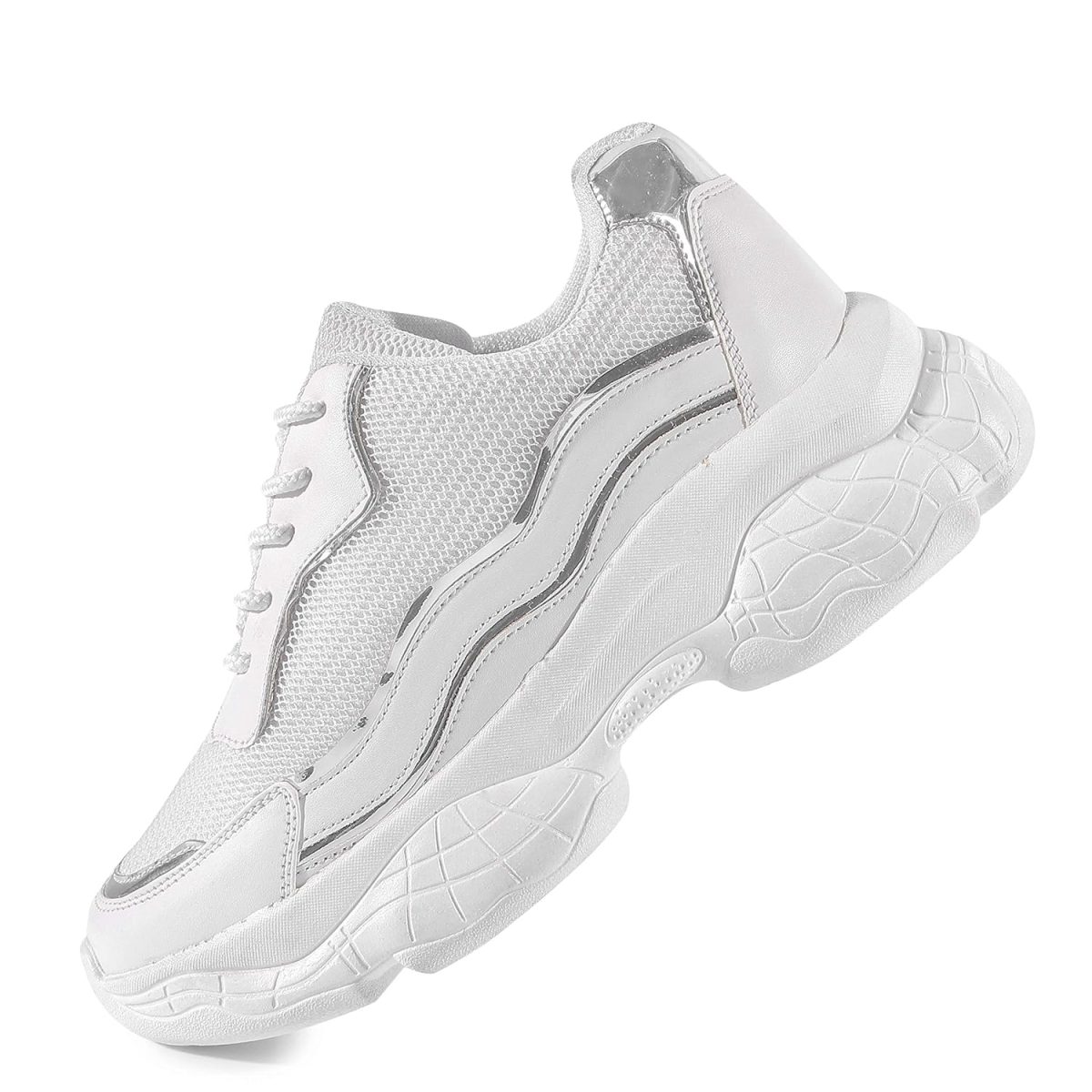 Vendoz Women Black Casual Stylish Sneakers - Image 4