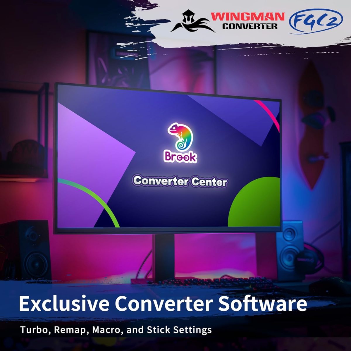 Brook Wingman FGC2 Converter with Keychain– Arcade Joystick Adapter Gamepad for PS5 & PC, Supports All PS5 Games (Exclusive Version) - Image 9