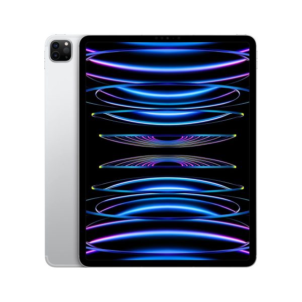 Apple iPad Pro 12.9″ (6th Generation): with M2 chip, Liquid Retina XDR Display, 2TB, Wi-Fi 6E + 5G Cellular, 12MP front/12MP and 10MP Back Cameras, Face ID, All-Day Battery Life – Silver