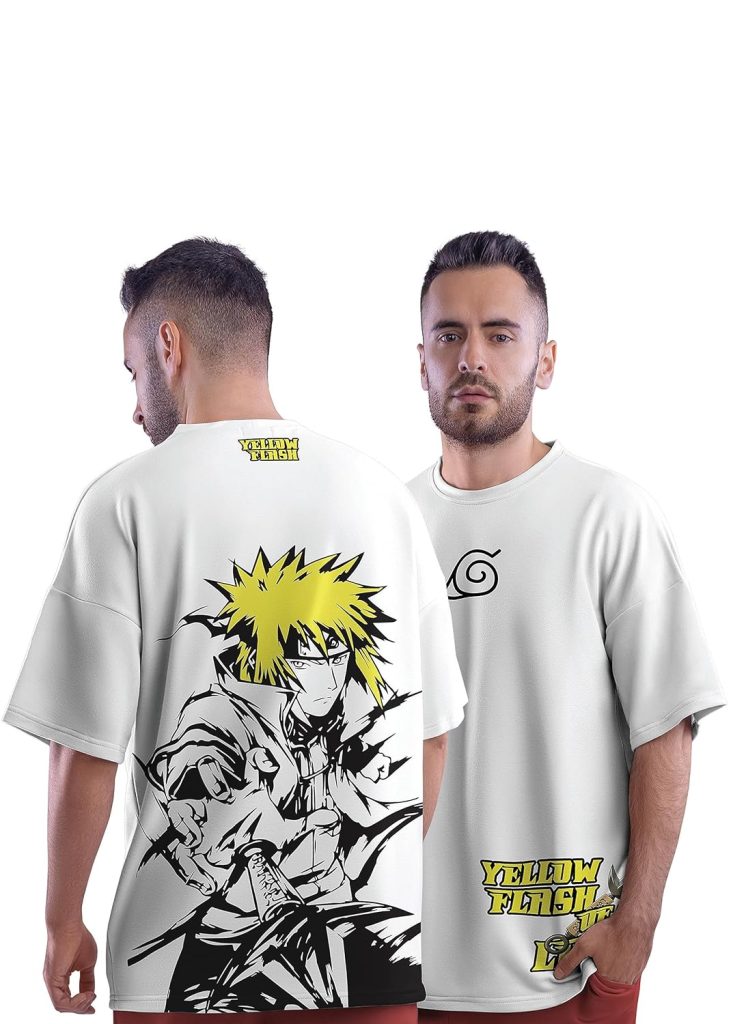 Minato The Yellow Flash Anime Oversized T-Shirt