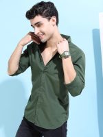 KETCH Men's Polyester Slim Fit Solid Full Sleeve Shirt - Image 2