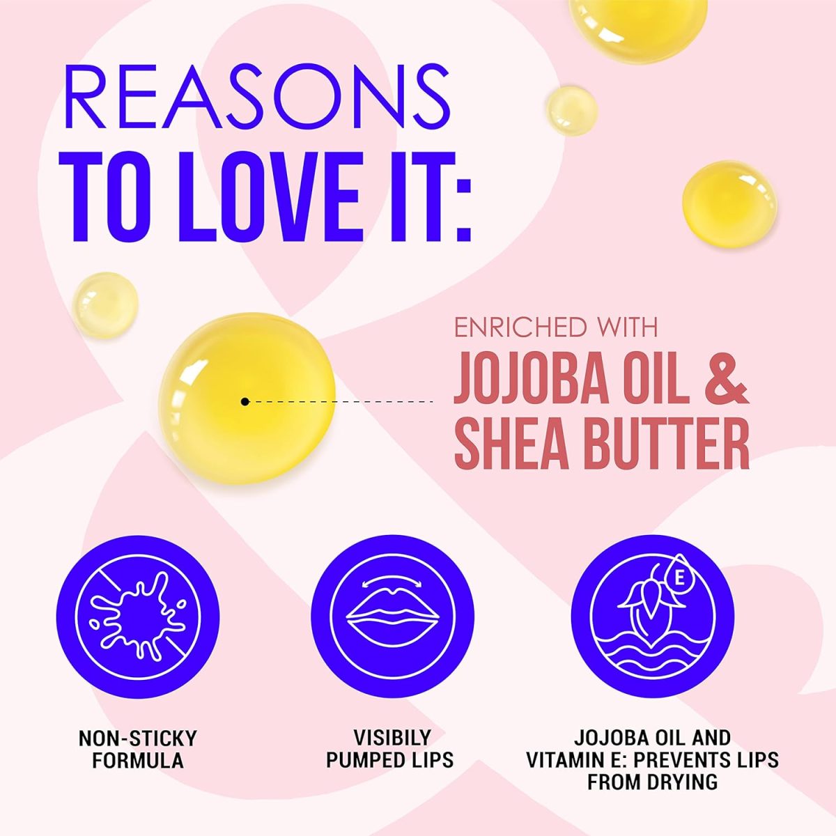 Blue Heaven Lush & Juicy Tinted Lip Gloss | Enriched with Jojoba Oil (Rich in Vitamin E) & Shea Butter | Hydrating Formula | High Glossy Shine | Lightweight & Non-Sticky, Hot Pink, 4.5 ml - Image 3